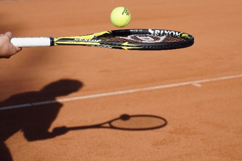 tennisracket en bal