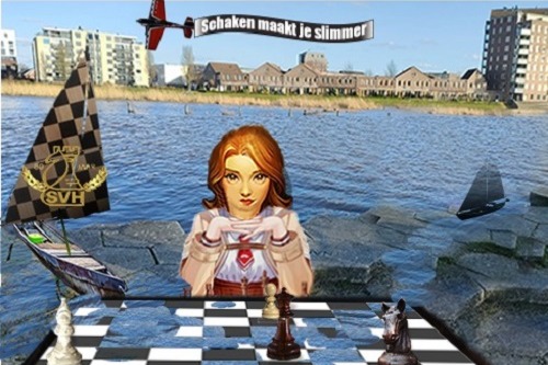 schakende vrouw