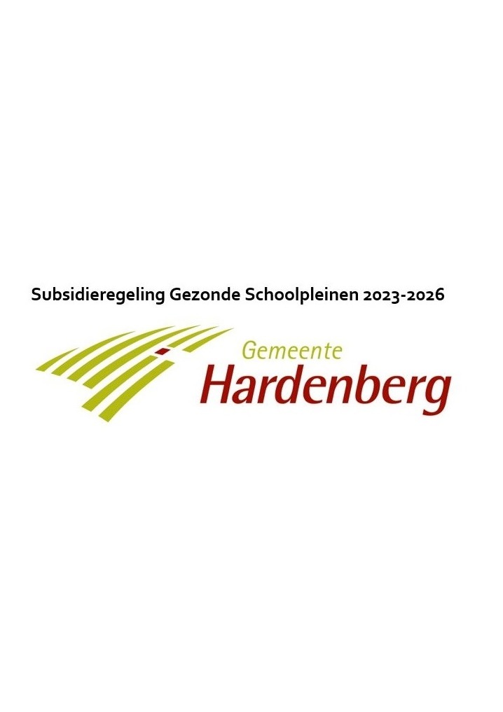 Subsidieregeling Gezonde Schoolpleinen